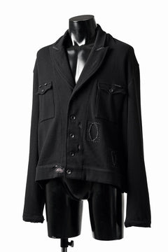 Load image into Gallery viewer, Professor.E DESTROYED KNIT WORK JACKET (BLACK)