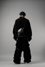 画像をギャラリービューアに読み込む, A.F ARTEFACT BIG POCKET SHORT BLOUSON / WASHER VELOR (BLACK)