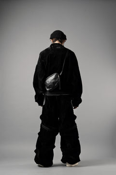 画像をギャラリービューアに読み込む, A.F ARTEFACT BIG POCKET SHORT BLOUSON / WASHER VELOR (BLACK)