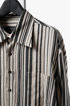 Load image into Gallery viewer, kujaku striped oversized shirt / S-258 (stripe)