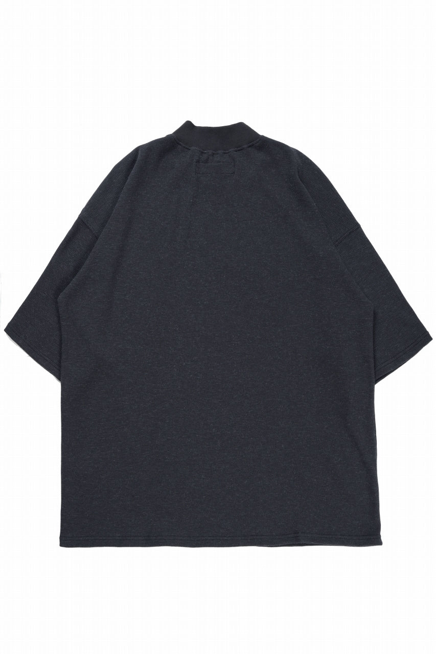 Load image into Gallery viewer, A.F ARTEFACT JUMBO T-SHIRT  / WAFFLE KNIT JERSEY (CHARCOAL)