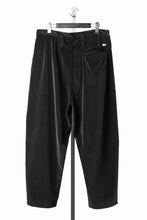 画像をギャラリービューアに読み込む, PORTER CLASSIC VELVETEEN BEBOP PANTS (BLACK)