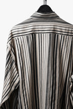 Load image into Gallery viewer, kujaku striped oversized shirt / S-258 (stripe)
