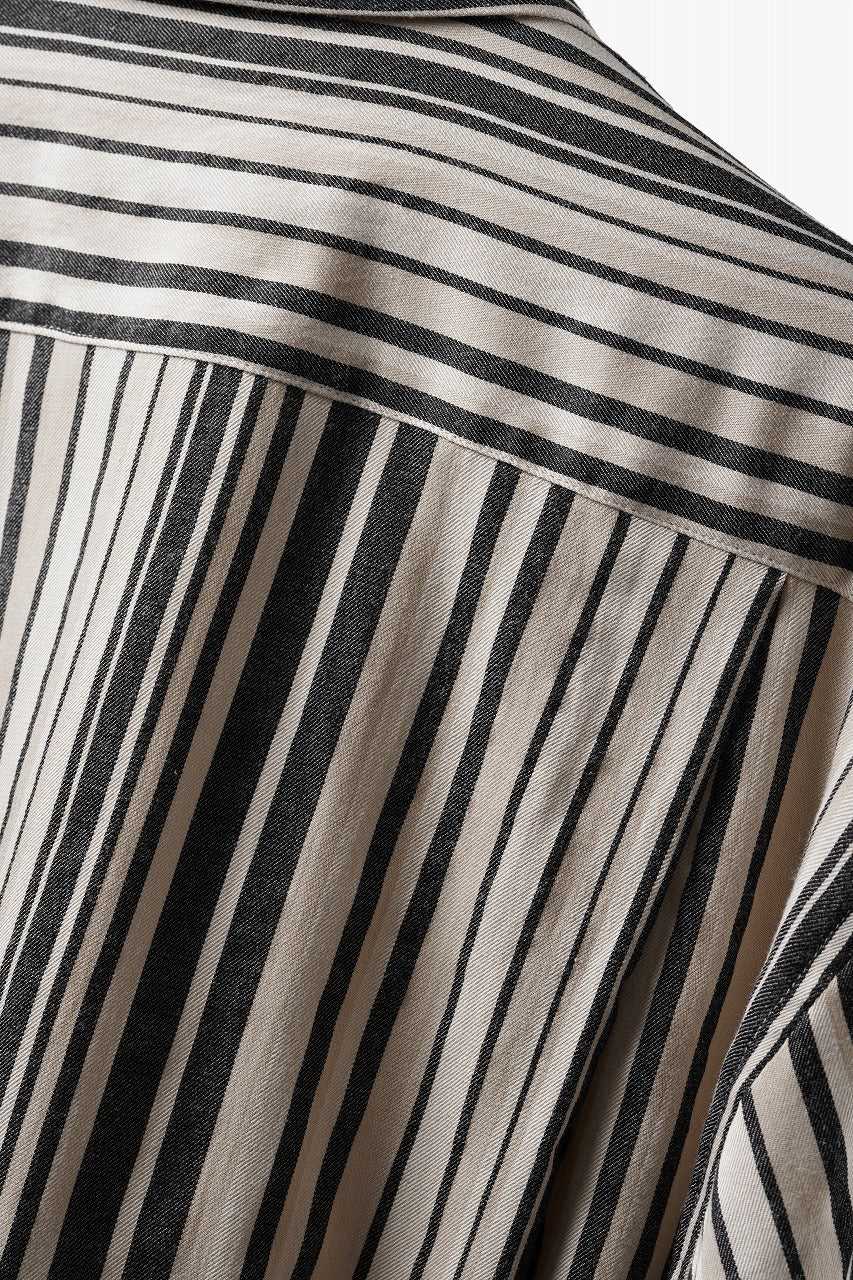 Load image into Gallery viewer, kujaku striped oversized shirt / S-258 (stripe)