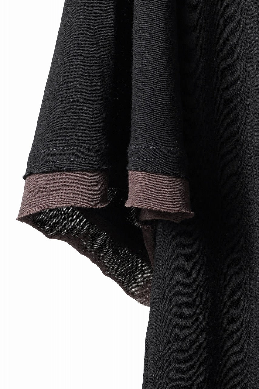 画像をギャラリービューアに読み込む, KLASICA "THEIR" BROKEN RINGER LOOSE FIT TEE / HIGH TWISTED COTTON DRY JERSEY (BLACK)
