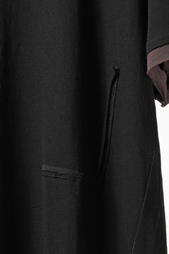 画像をギャラリービューアに読み込む, KLASICA "THEIR" BROKEN RINGER LOOSE FIT TEE / HIGH TWISTED COTTON DRY JERSEY (BLACK)