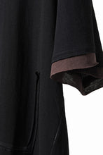 画像をギャラリービューアに読み込む, KLASICA "THEIR" BROKEN RINGER LOOSE FIT TEE / HIGH TWISTED COTTON DRY JERSEY (BLACK)