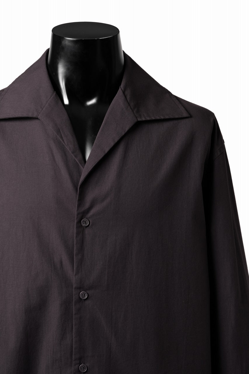 Load image into Gallery viewer, entire studios LS OPEN COLLAR SHIRT (BRUNETTE)