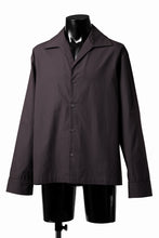 Load image into Gallery viewer, entire studios LS OPEN COLLAR SHIRT (BRUNETTE)