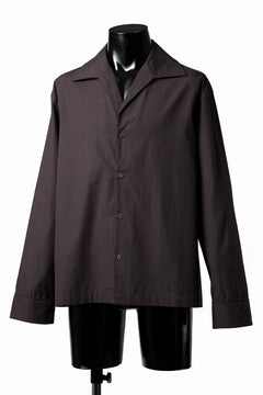 Load image into Gallery viewer, entire studios LS OPEN COLLAR SHIRT (BRUNETTE)