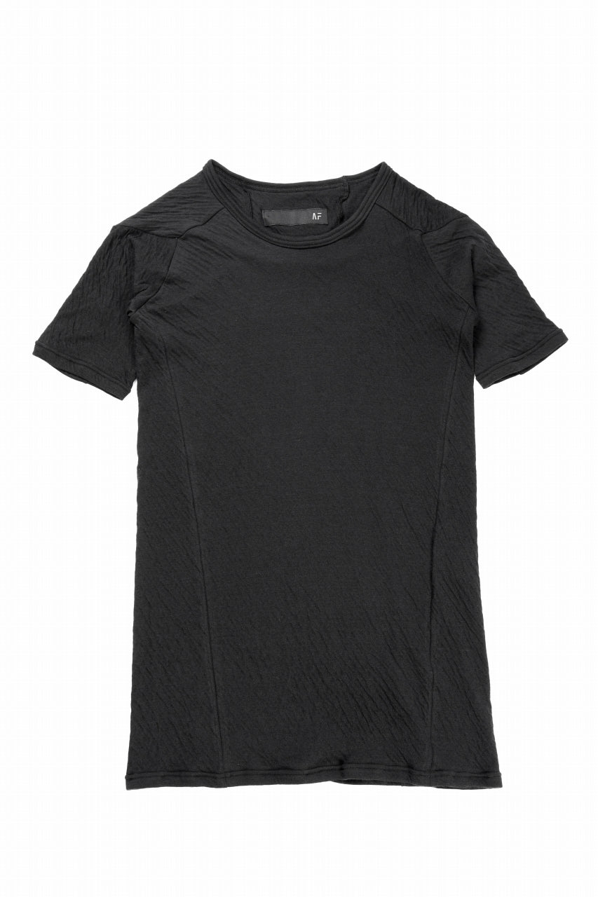 A.F ARTEFACT MULTI PANEL SLIMFIT T-SHIRT / SOFT DOUBLEFACE (BLACK)
