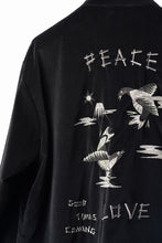 画像をギャラリービューアに読み込む, PORTER CLASSIC VELVETEEN HIPPIE SOUVENIR ZIP UP JACKET (BLACK)