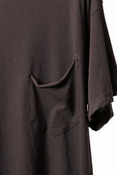 画像をギャラリービューアに読み込む, KLASICA "DEGREE 10" TORSION SEAM REGULAR FIT TEE / HIGH TWISTED COTTON DRY JERSEY (BROWN)