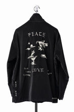 画像をギャラリービューアに読み込む, PORTER CLASSIC VELVETEEN HIPPIE SOUVENIR ZIP UP JACKET (BLACK)
