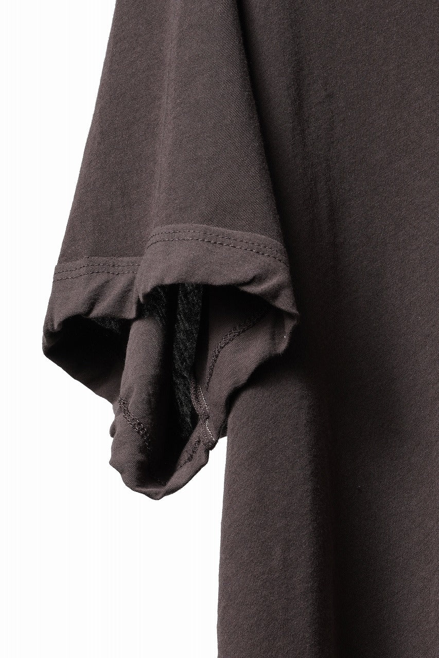 画像をギャラリービューアに読み込む, KLASICA "DEGREE 10" TORSION SEAM REGULAR FIT TEE / HIGH TWISTED COTTON DRY JERSEY (BROWN)