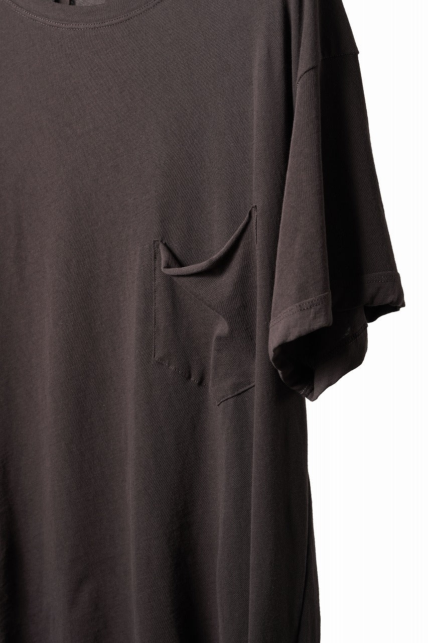 画像をギャラリービューアに読み込む, KLASICA "DEGREE 10" TORSION SEAM REGULAR FIT TEE / HIGH TWISTED COTTON DRY JERSEY (BROWN)