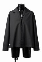 画像をギャラリービューアに読み込む, entire studios LS OPEN COLLAR SHIRT (BLACK)