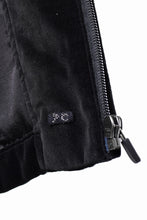 画像をギャラリービューアに読み込む, PORTER CLASSIC VELVETEEN HIPPIE SOUVENIR ZIP UP JACKET (BLACK)