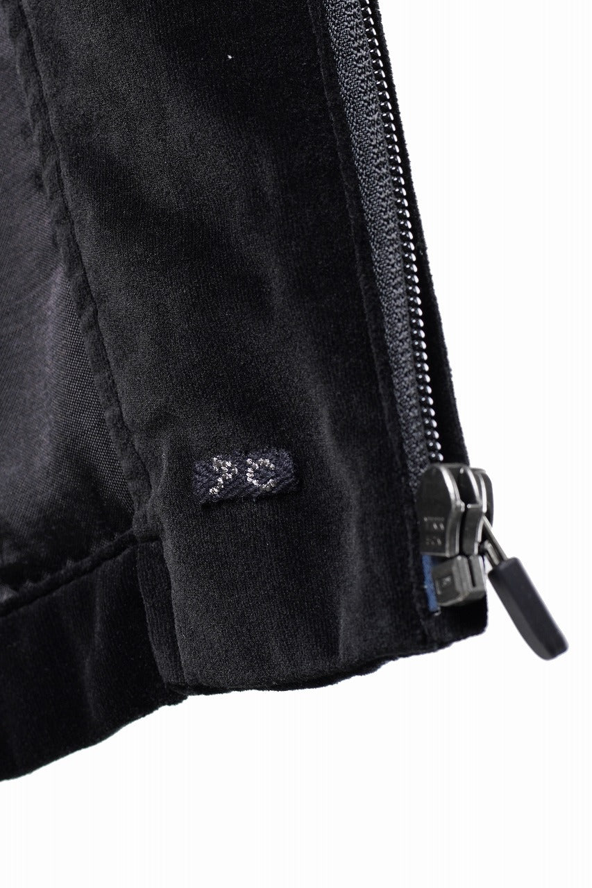 画像をギャラリービューアに読み込む, PORTER CLASSIC VELVETEEN HIPPIE SOUVENIR ZIP UP JACKET (BLACK)