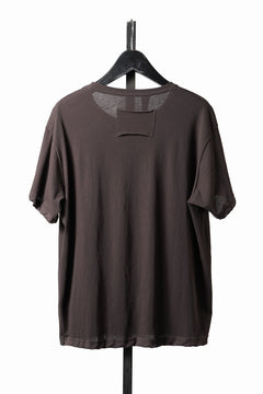 画像をギャラリービューアに読み込む, KLASICA "DEGREE 10" TORSION SEAM REGULAR FIT TEE / HIGH TWISTED COTTON DRY JERSEY (BROWN)
