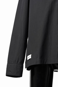 画像をギャラリービューアに読み込む, entire studios LS OPEN COLLAR SHIRT (BLACK)