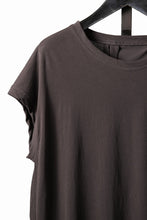 画像をギャラリービューアに読み込む, KLASICA "LUNG v.7" FLAP BACK SLEEVE LESS / HIGH TWISTED COTTON DRY JERSEY (BROWN)