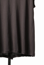 画像をギャラリービューアに読み込む, KLASICA "LUNG v.7" FLAP BACK SLEEVE LESS / HIGH TWISTED COTTON DRY JERSEY (BROWN)