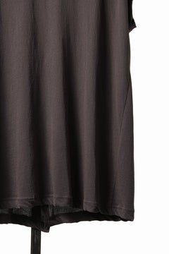 画像をギャラリービューアに読み込む, KLASICA "LUNG v.7" FLAP BACK SLEEVE LESS / HIGH TWISTED COTTON DRY JERSEY (BROWN)