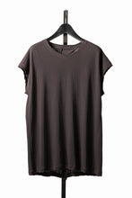 画像をギャラリービューアに読み込む, KLASICA "LUNG v.7" FLAP BACK SLEEVE LESS / HIGH TWISTED COTTON DRY JERSEY (BROWN)