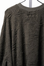 画像をギャラリービューアに読み込む, A.F ARTEFACT EXTREME OVERSIZED PULLOVER / DAMAGE PILE &amp; PLATING KNIT JERSEY (KHAKI)
