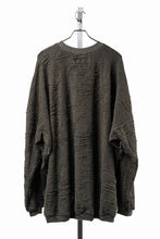 画像をギャラリービューアに読み込む, A.F ARTEFACT EXTREME OVERSIZED PULLOVER / DAMAGE PILE &amp; PLATING KNIT JERSEY (KHAKI)