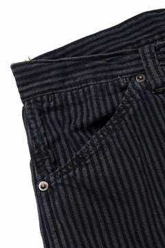 画像をギャラリービューアに読み込む, FULLCOUNT 1149 HICKOLY STRIPE BLACK WORK TROUSERS (CHARCOAL BLACK)