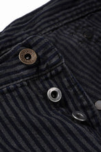 画像をギャラリービューアに読み込む, FULLCOUNT 1149 HICKOLY STRIPE BLACK WORK TROUSERS (CHARCOAL BLACK)