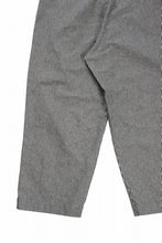 Load image into Gallery viewer, N/07 2 TUCKS WIDE TAPERED TROUSERS / SELVEDGE HICKORY STRIPES DENIM (ONE WASHED) (BLACK x WHITE)