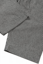 Load image into Gallery viewer, N/07 2 TUCKS WIDE TAPERED TROUSERS / SELVEDGE HICKORY STRIPES DENIM (ONE WASHED) (BLACK x WHITE)