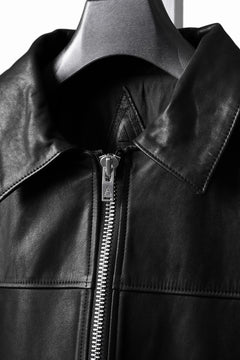 画像をギャラリービューアに読み込む, A LEATHER Roadster Jacket / SMOOTH COWHIDE (BLACK)