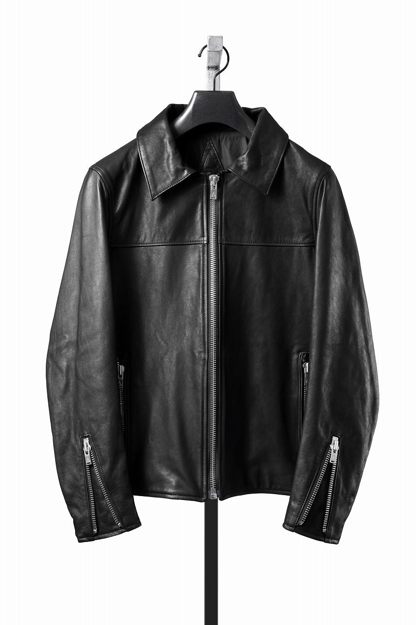 画像をギャラリービューアに読み込む, A LEATHER Roadster Jacket / SMOOTH COWHIDE (BLACK)
