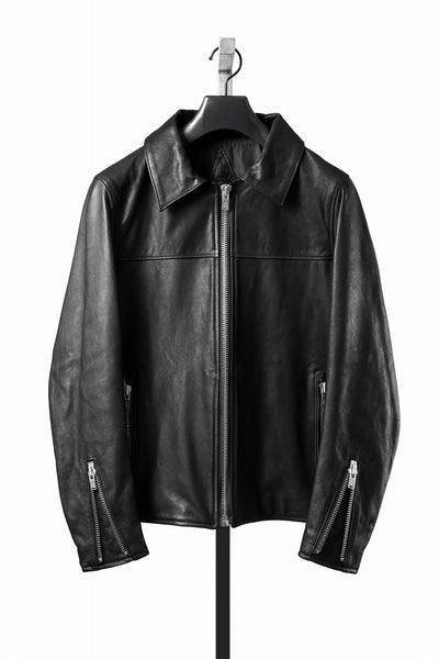 A LEATHER Roadster Jacket / SMOOTH COWHIDE (BLACK)