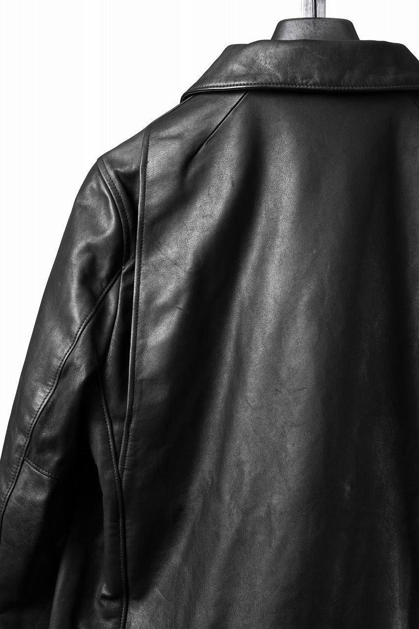 画像をギャラリービューアに読み込む, A LEATHER Roadster Jacket / SMOOTH COWHIDE (BLACK)