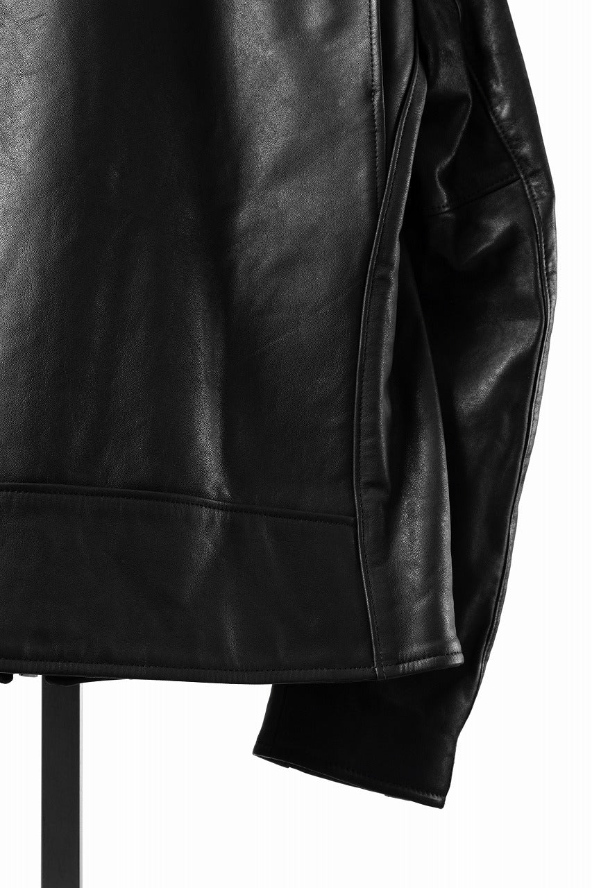 画像をギャラリービューアに読み込む, A LEATHER Roadster Jacket / SMOOTH COWHIDE (BLACK)