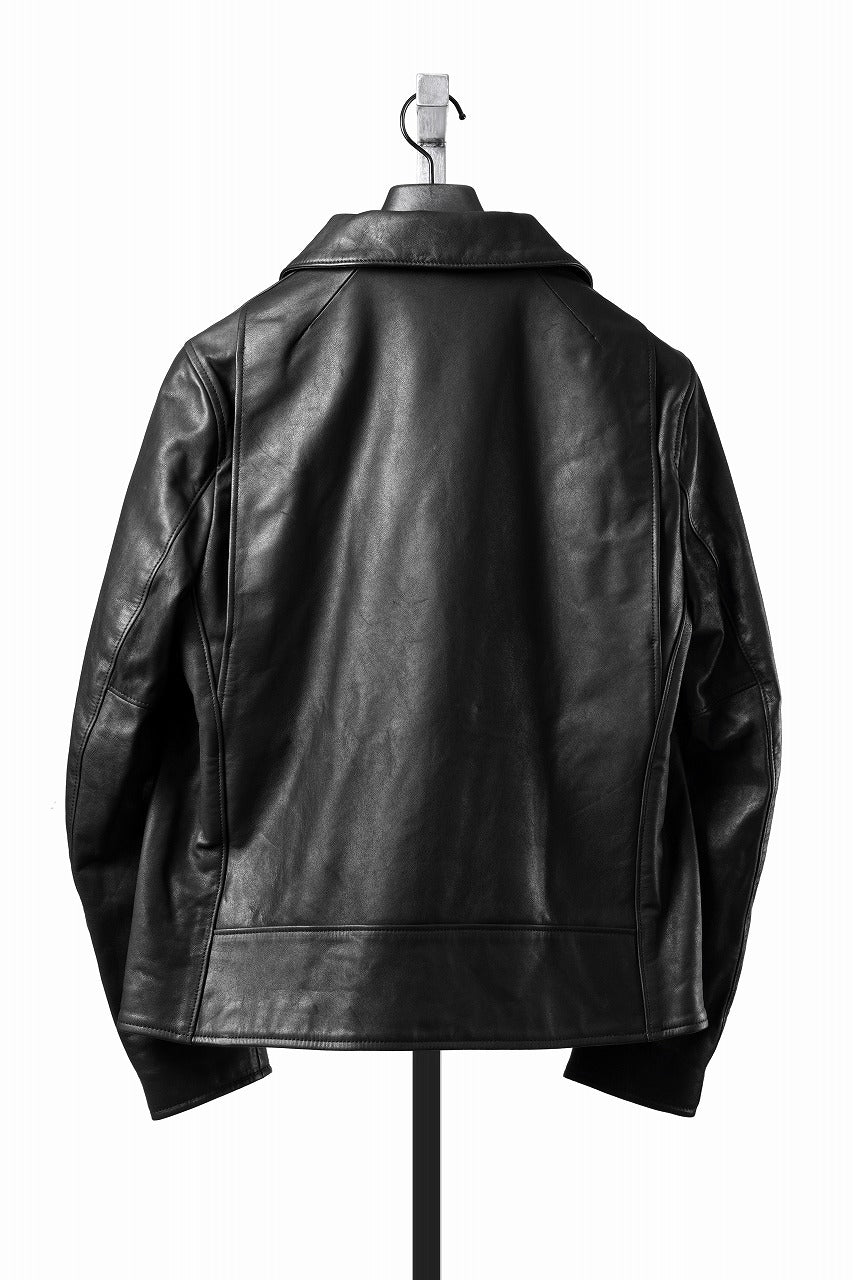 画像をギャラリービューアに読み込む, A LEATHER Roadster Jacket / SMOOTH COWHIDE (BLACK)