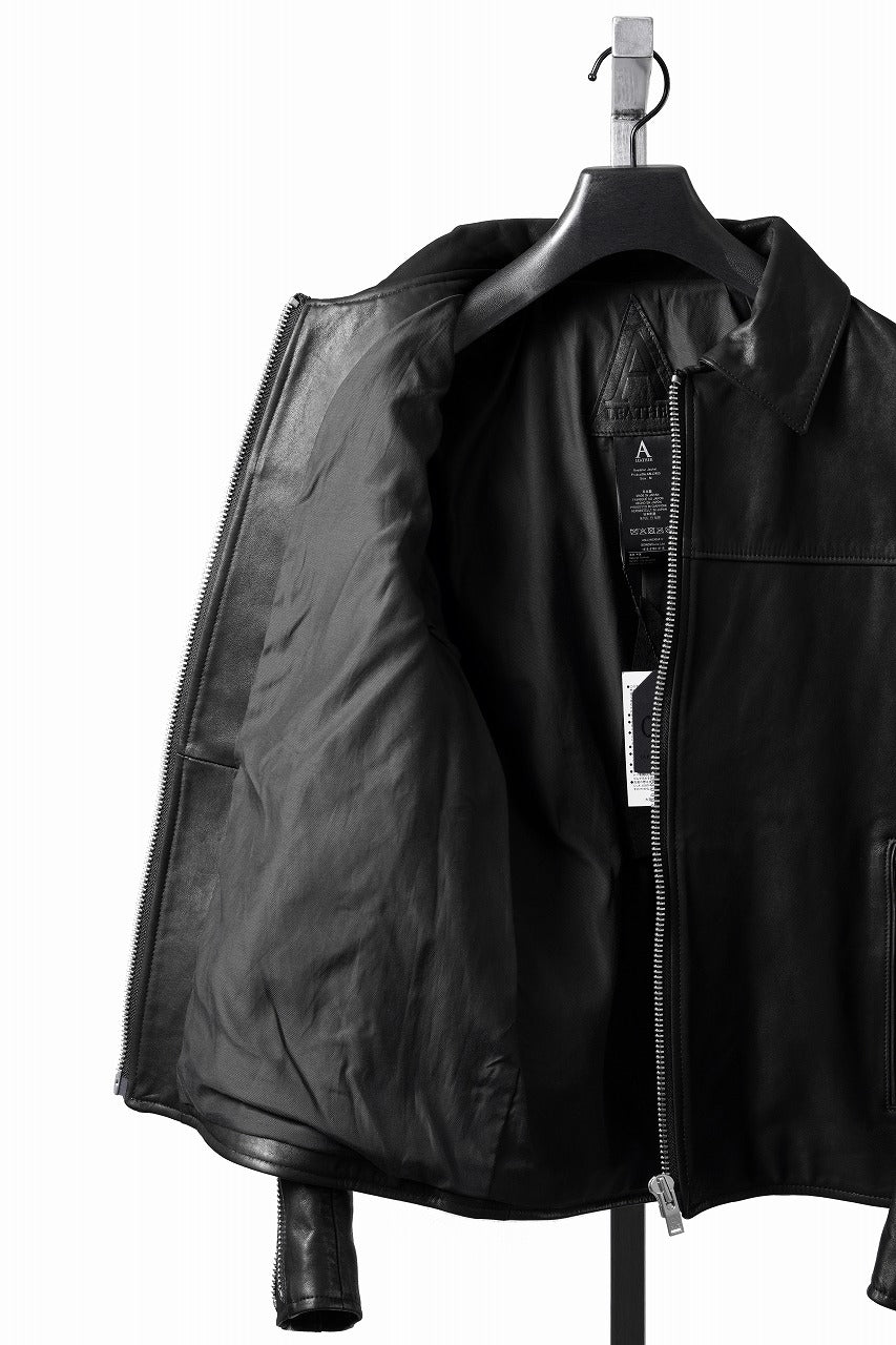 画像をギャラリービューアに読み込む, A LEATHER Roadster Jacket / SMOOTH COWHIDE (BLACK)