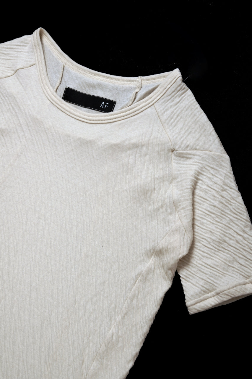 画像をギャラリービューアに読み込む, A.F ARTEFACT MULTI PANEL SLIMFIT T-SHIRT / SOFT DOUBLEFACE (IVORY)