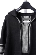 Load image into Gallery viewer, Y's for men × MASSES KHADI RUG HOODED PULLOVER (BLACK)