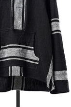 Load image into Gallery viewer, Y's for men × MASSES KHADI RUG HOODED PULLOVER (BLACK)