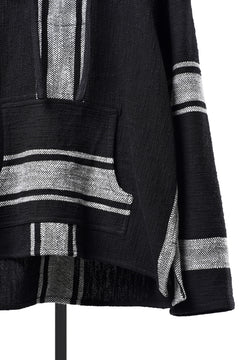Load image into Gallery viewer, Y's for men × MASSES KHADI RUG HOODED PULLOVER (BLACK)