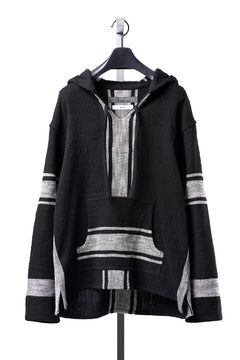 Load image into Gallery viewer, Y's for men × MASSES KHADI RUG HOODED PULLOVER (BLACK)
