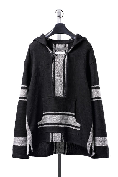 Y's for men × MASSES KHADI RUG HOODED PULLOVER (BLACK)