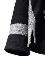 Load image into Gallery viewer, Y's for men × MASSES KHADI RUG HOODED PULLOVER (BLACK)