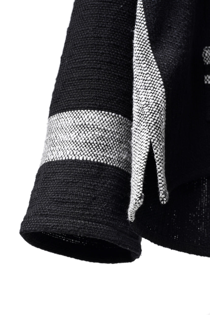 Load image into Gallery viewer, Y's for men × MASSES KHADI RUG HOODED PULLOVER (BLACK)